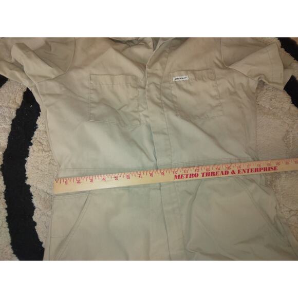 Vtg 90's DICKIES Workwear Straight Woven Overalls Mens Made in Mexico L/40" - Picture 8 of 10